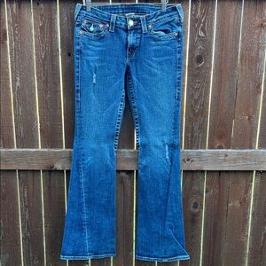 True Religion Joey Dark Blue Flare Jeans